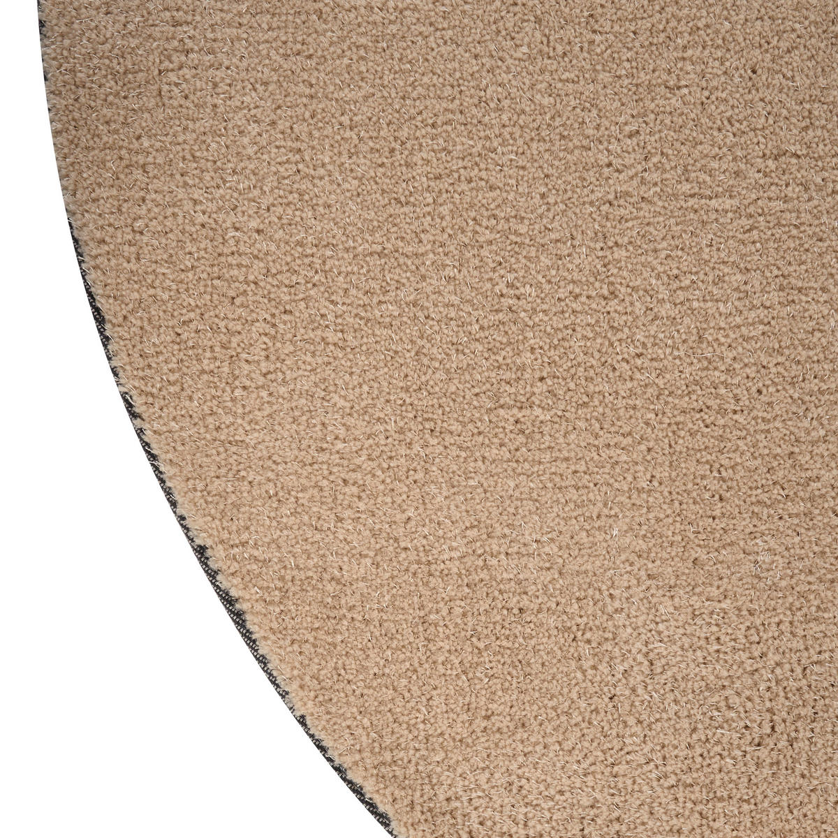 CHLUPATÝ KOBEREC SHAGGY Pískově béžový 140 cm Demre - písková barva/béžová, textil (140/140cm) - Beliani