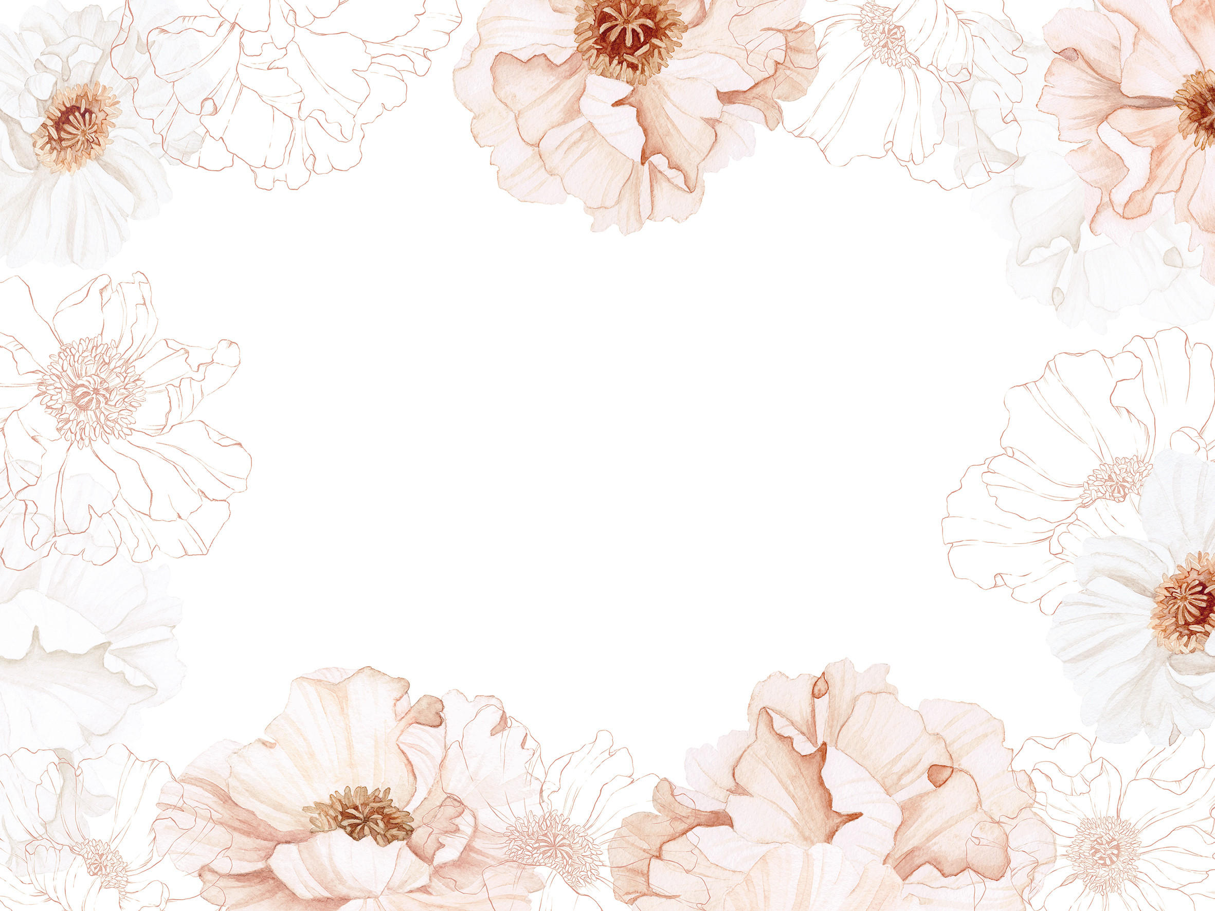 VLIESTAPETE Islandic Poppies, Mohnblumen 4m x 3m, Rose - Pink, Papier (300/400cm) - Lilipinso