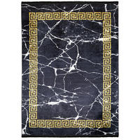 TEPPICH TOSCANA Schwarz 80/150 cm - Schwarz, Textil (80/150cm) - Tapiso