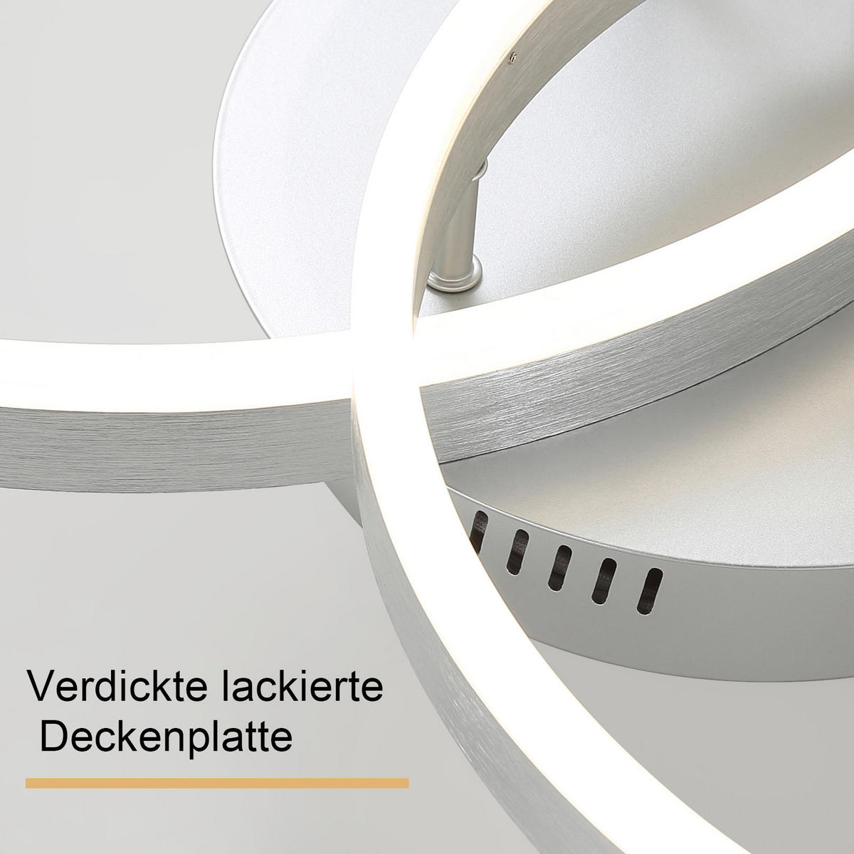 LED-DECKENLEUCHTE Kirak 58/24/82 cm - Silberfarben, Metall (82/58/24cm) - ZMH
