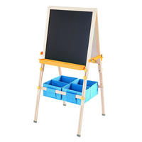 KINDER-STAFFELEI HOLZ Kleiner Künstler Vangogh, Blau, 130cm - Blau, Holz (67/130/63cm) - Teamson Kids