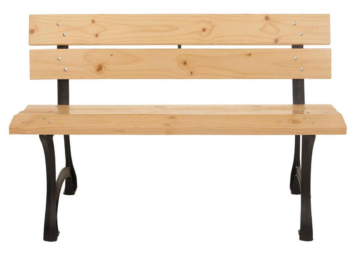 GARTENBANK 78x125x59cm Sitzhöhe 46cm 125cm Hellbraun - Beige, Holz (125/78/59cm) - PROREGAL