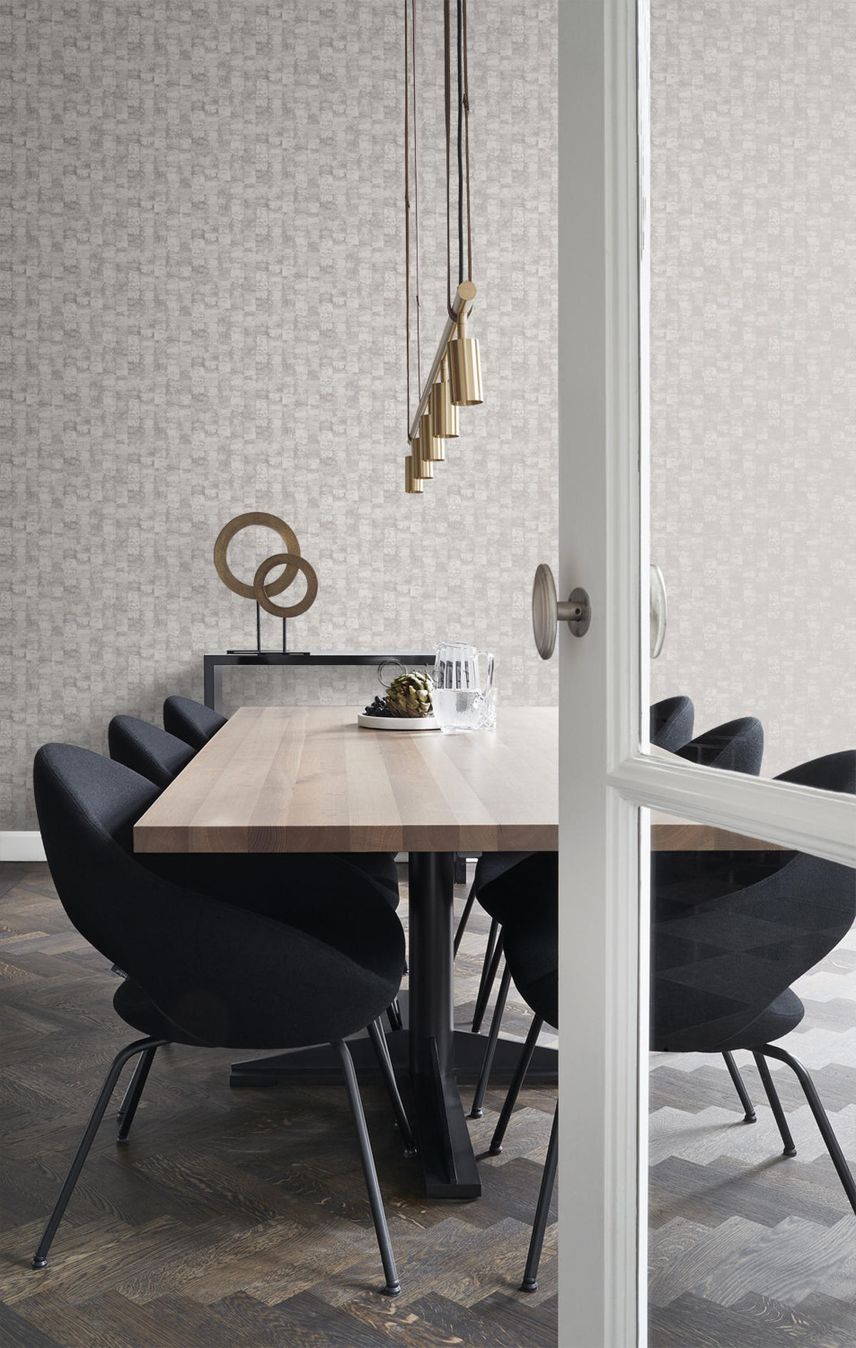 TAPETE mit feiner Struktur 53 cm x 10.05 m - Lila, Papier (53/1000cm) - Origin Wallcoverings