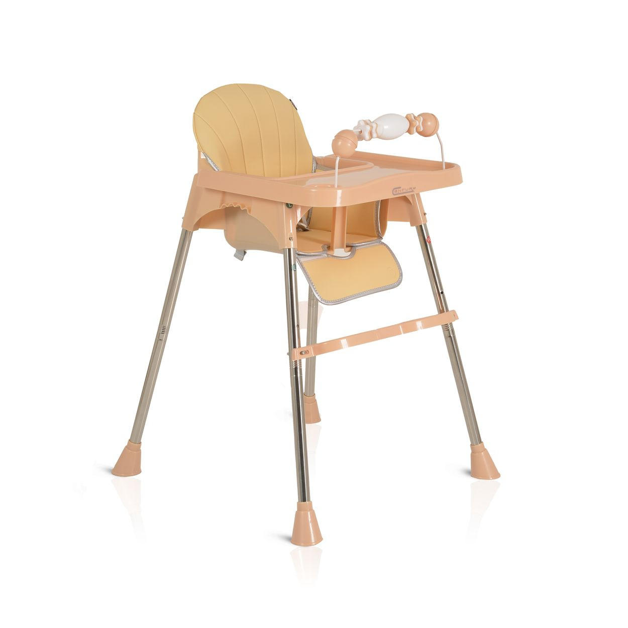 HOCHSTUHL Century beige Spielzeug, Tablett verstellbar, Gurt, Fußstütze - Beige, Kunststoff (63/84/61cm) - Moni