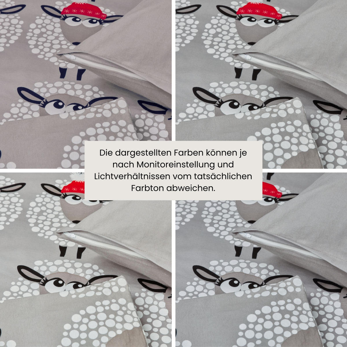 BETTWÄSCHESET Sippa - Feinbiber - 2-teilig - 135 x 200 cm - Grau - Grau, Textil (135/200cm) - SCHIESSER