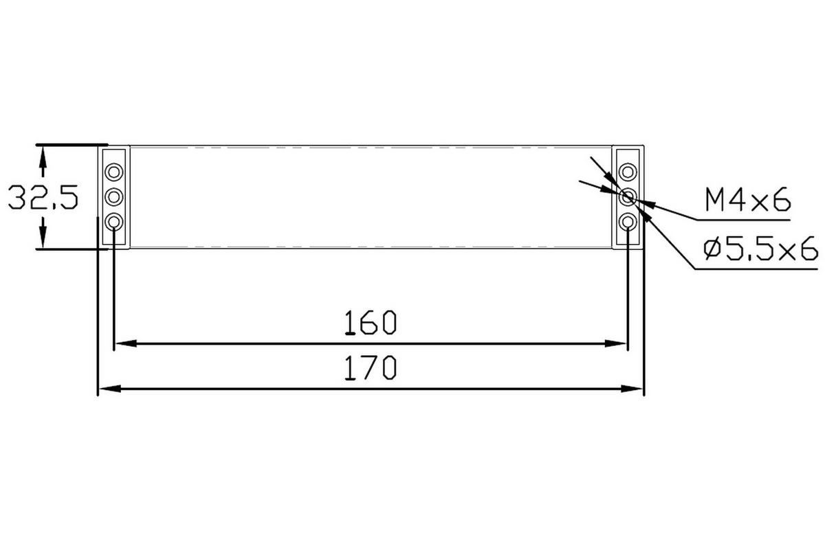 MÖBELGRIFF BA 160mm, Küchengriff Acrylglas & Chrom glänzend - Chromfarben, Metall (3.2/2.8/17cm)