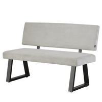 SITZBANK SIGFRID - Hellgrau, Textil/Metall (140/88/58cm) - B&D Home