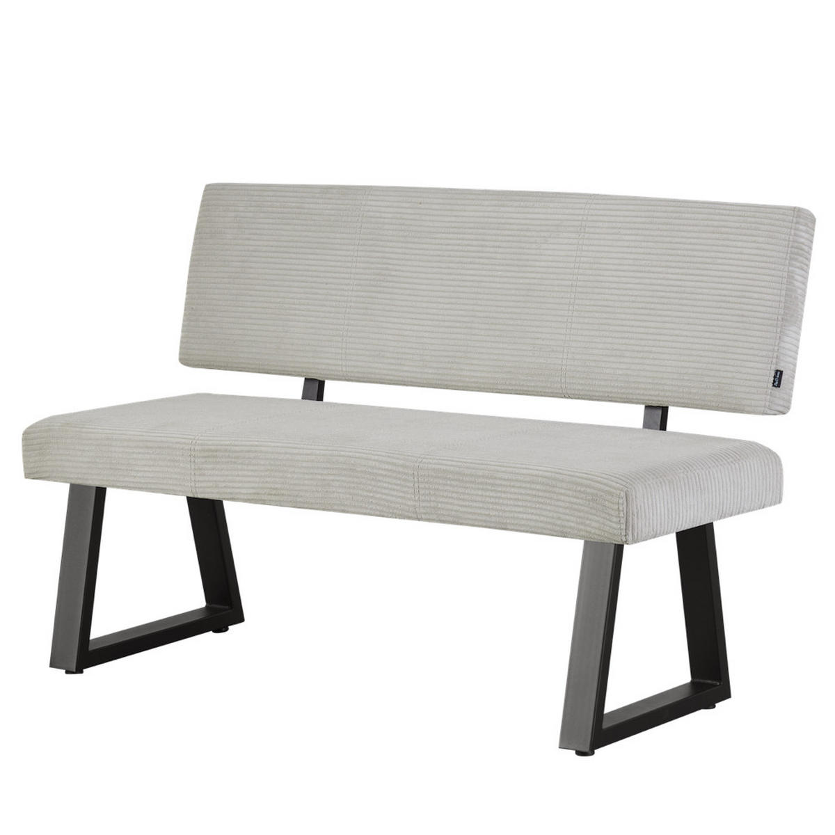 SITZBANK SIGFRID - Hellgrau, Textil/Metall (140/88/58cm) - B&D Home