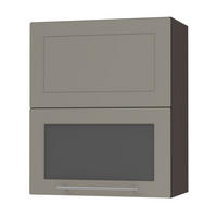 KÜCHENHÄNGESCHRANK Kvantum W8BS/60 Beige Matt / Lava Matt 60 / 32,5 / 72cm - Dunkelgrau/Beige, Holz/Holzwerkstoff (60/72/32.5cm) - Feldmann-Wohnen