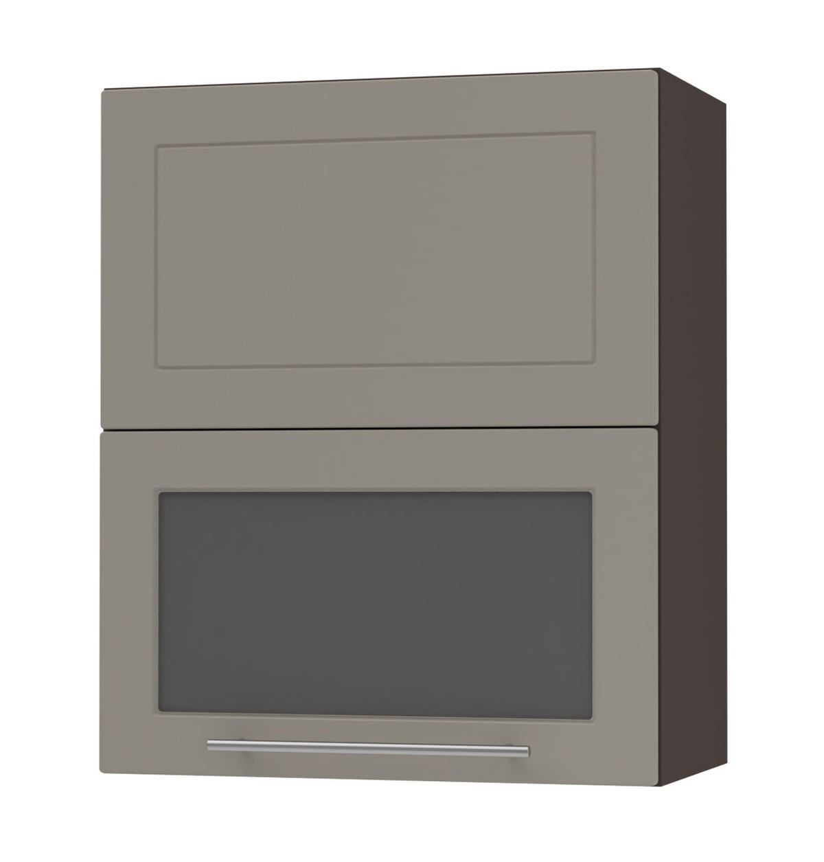 KÜCHENHÄNGESCHRANK Kvantum W8BS/60 Beige Matt / Lava Matt 60 / 32,5 / 72cm - Dunkelgrau/Beige, Holz/Holzwerkstoff (60/72/32.5cm) - Feldmann-Wohnen