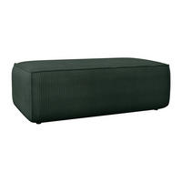 SITZHOCKER - 1 Person - samt - tannengrün Amelia - Waldgrün, Textil (102/42/69cm) - Vente-Unique