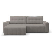 ECKSOFA Maillo Beige Cord - Beige/Schwarz, Kunststoff/Textil (245/143cm) - Selsey