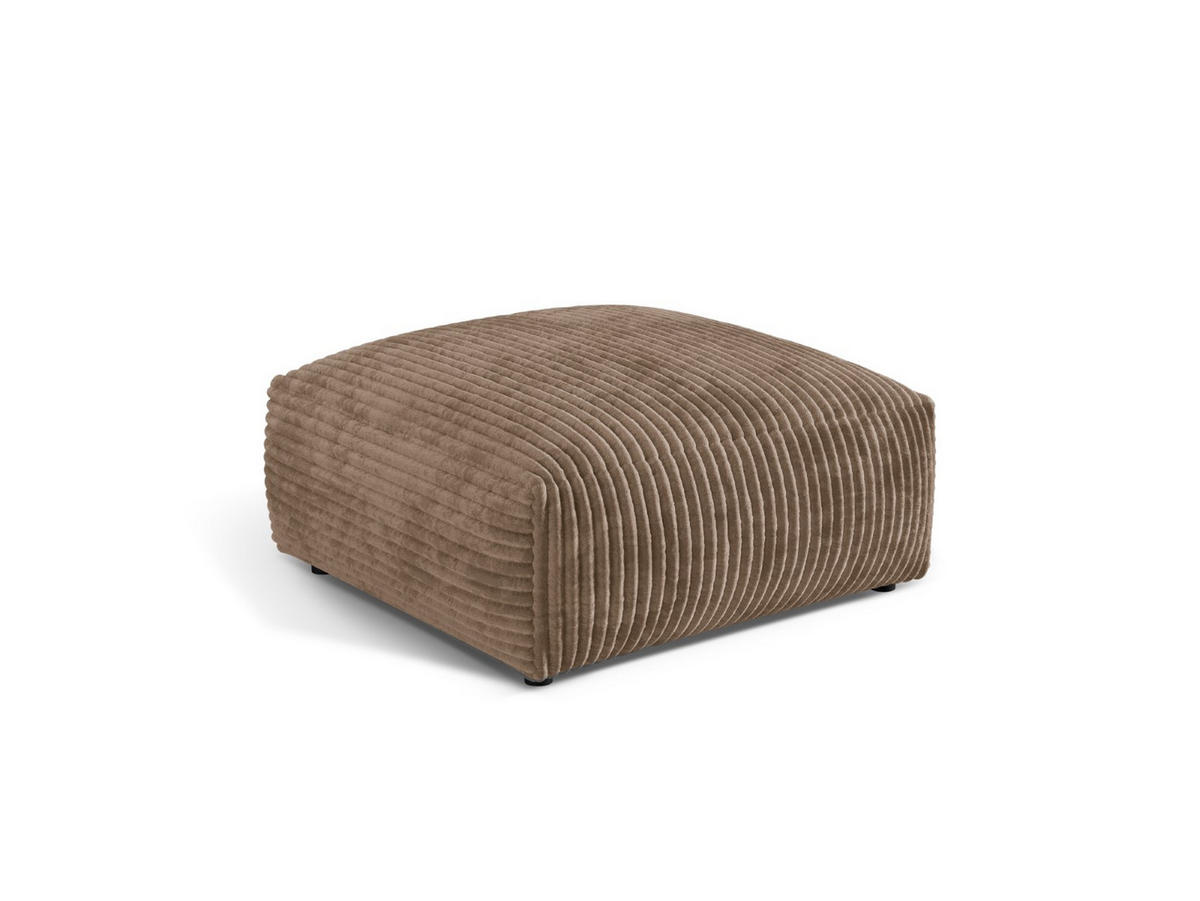 POUF Martina aus Cord eichel - Rotbraun, Textil (106/44/106cm) - Micadoni