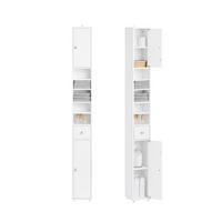 HOCHSCHRANK Weiß - Weiß, Holzwerkstoff (20/180/20cm) - SoBuy