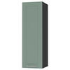 KÜCHENHÄNGESCHRANK Kvantum W4/20 Mint Matt / Schwarz Matt 20 / 32,5 / 96cm - Schwarz/Mintgrün, Holz/Holzwerkstoff (20/96/32.5cm) - Feldmann-Wohnen