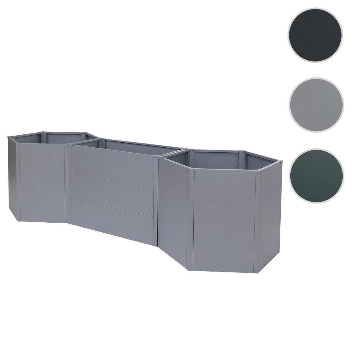 HOCHBEET Grau - Grau, Metall (286/77/88cm) - MCW