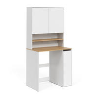 WASCHMASCHINENSCHRANK Viktor, Weiß/Artisan-Eiche, 93.6 x 88.2 cm 2 Teile mit Rollregal - Weiß/Eiche Artisan, Holzwerkstoff (93.6/88.2/60cm) - Vicco