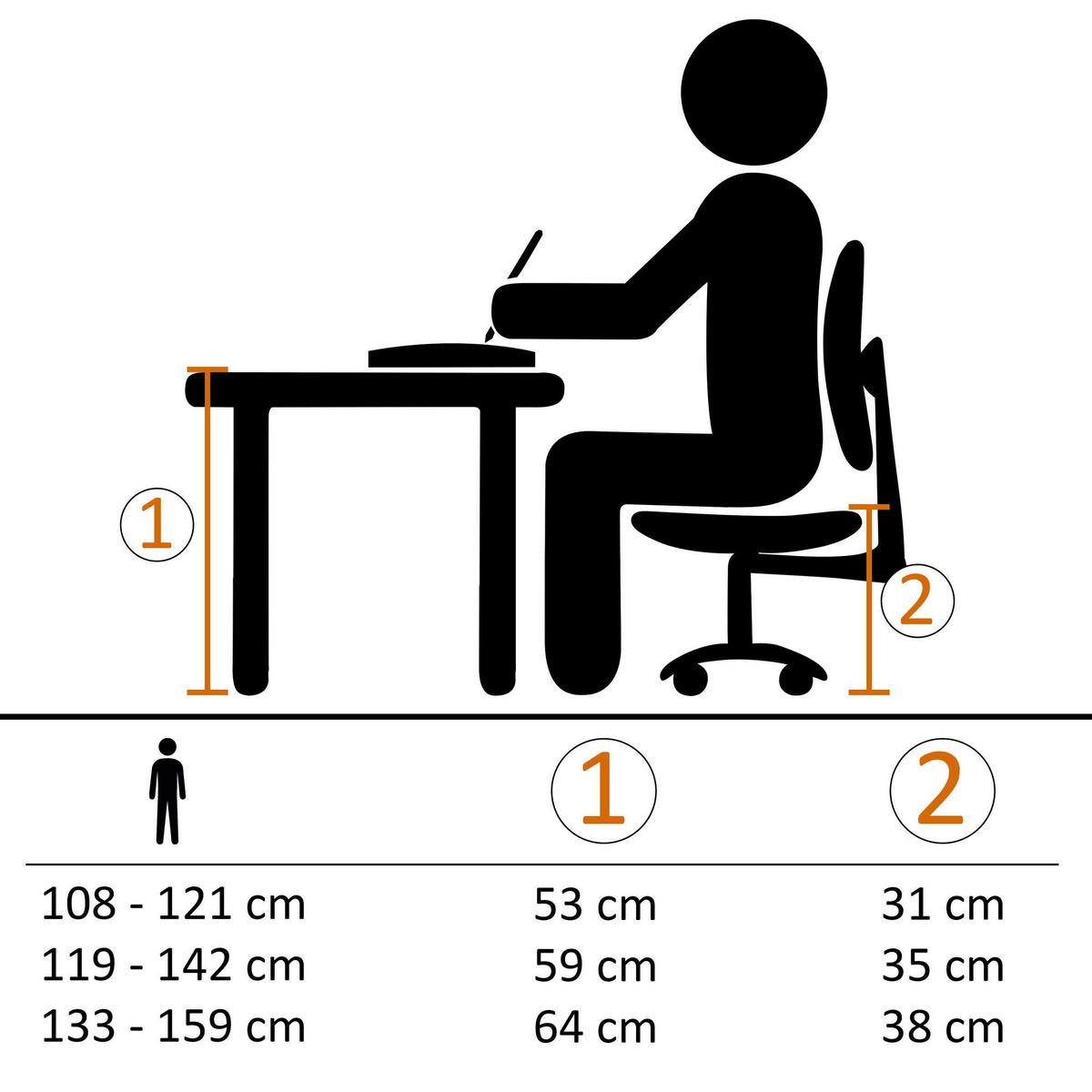 JUGENDDREHSTUHL Nylon Ergonomisch Höhenverstellbar DAVOS, Grün 60x60x101 cm - Silberfarben/Schwarz, Textil/Metall (60/101/60cm) - KADIMA DESIGN