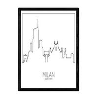 POSTER Mailand Skyline A3 Rahmenlos - Klar, Papier (29.7/5/42cm) - Nacnic