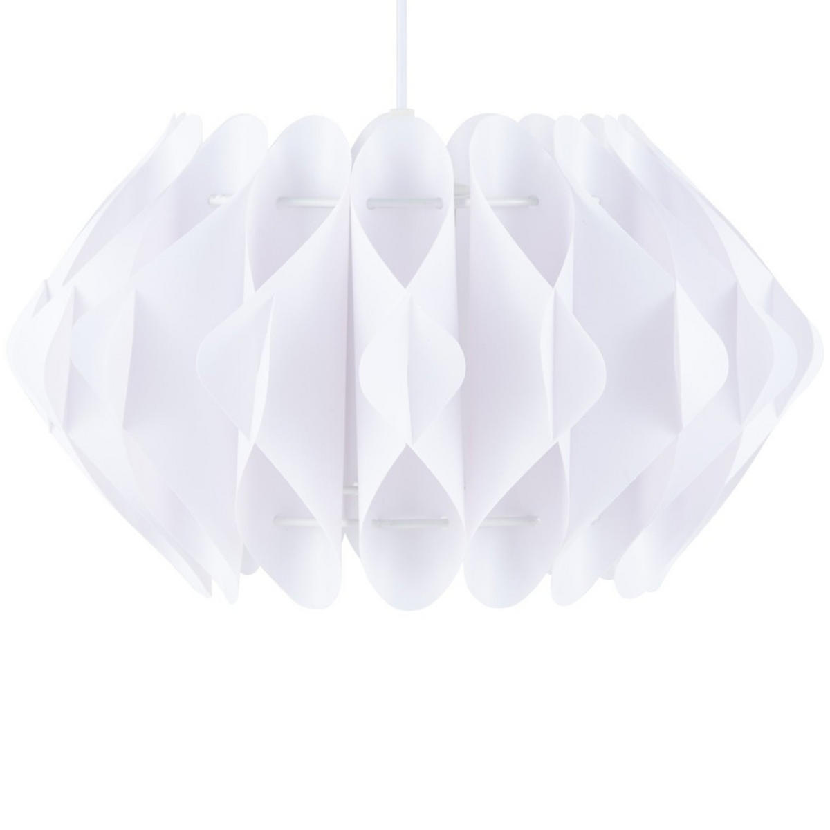 PENDELLEUCHTE PRIFO, Weiß - Weiß, Kunststoff (34/34/20cm) - KONSIMO®