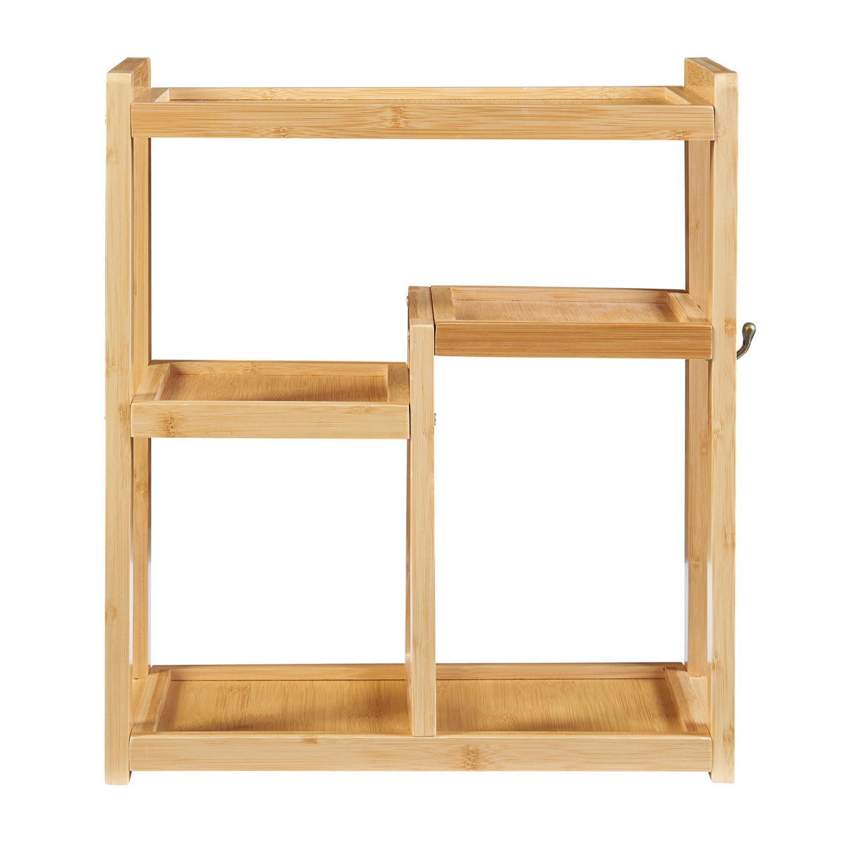 BADEZIMMERREGAL Höör - Naturfarben, Holz (37/42/17cm) - [en.casa]