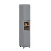 HOCHSCHRANK Dunkelgrau - Grau, Holzwerkstoff (30/170/30cm) - SoBuy