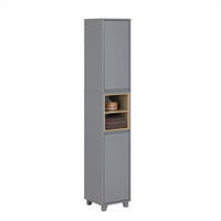HOCHSCHRANK Dunkelgrau - Grau, Holzwerkstoff (30/170/30cm) - SoBuy
