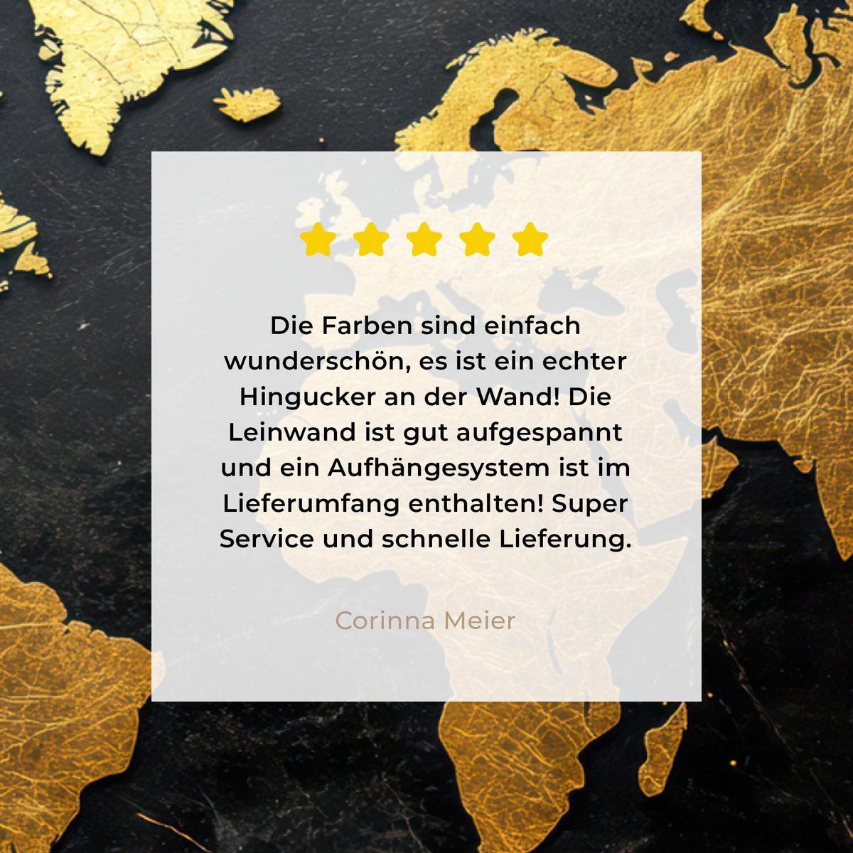 LEINWANDBILD Weltkarte - Gold - Marmor Wandbilder 80x60 cm - Goldfarben, Textil (80/60cm) - MuchoWow