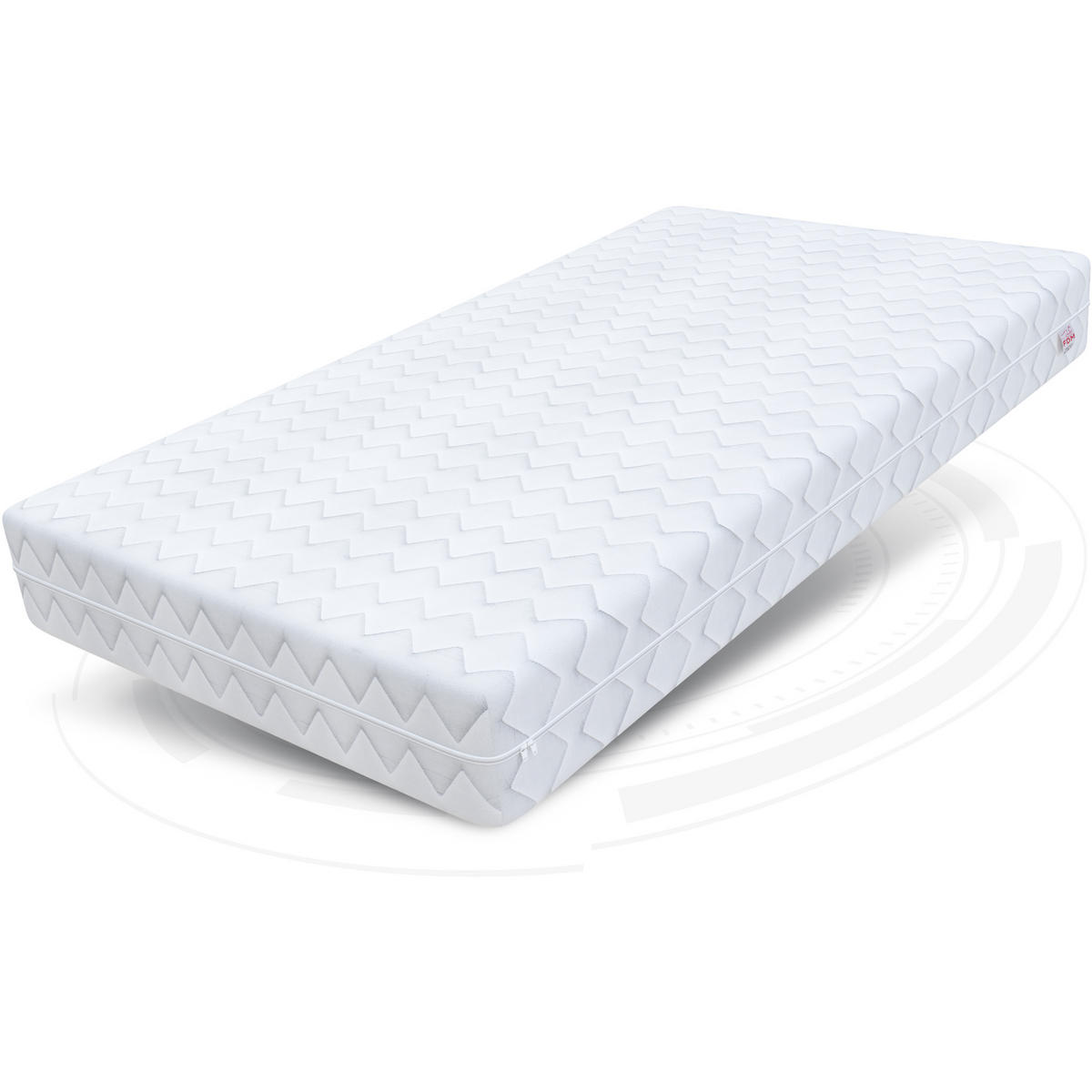 KOMFORTSCHAUMMATRATZE Comfort Plus H3 20 cm - Weiß, Textil (90/200cm) - FDM