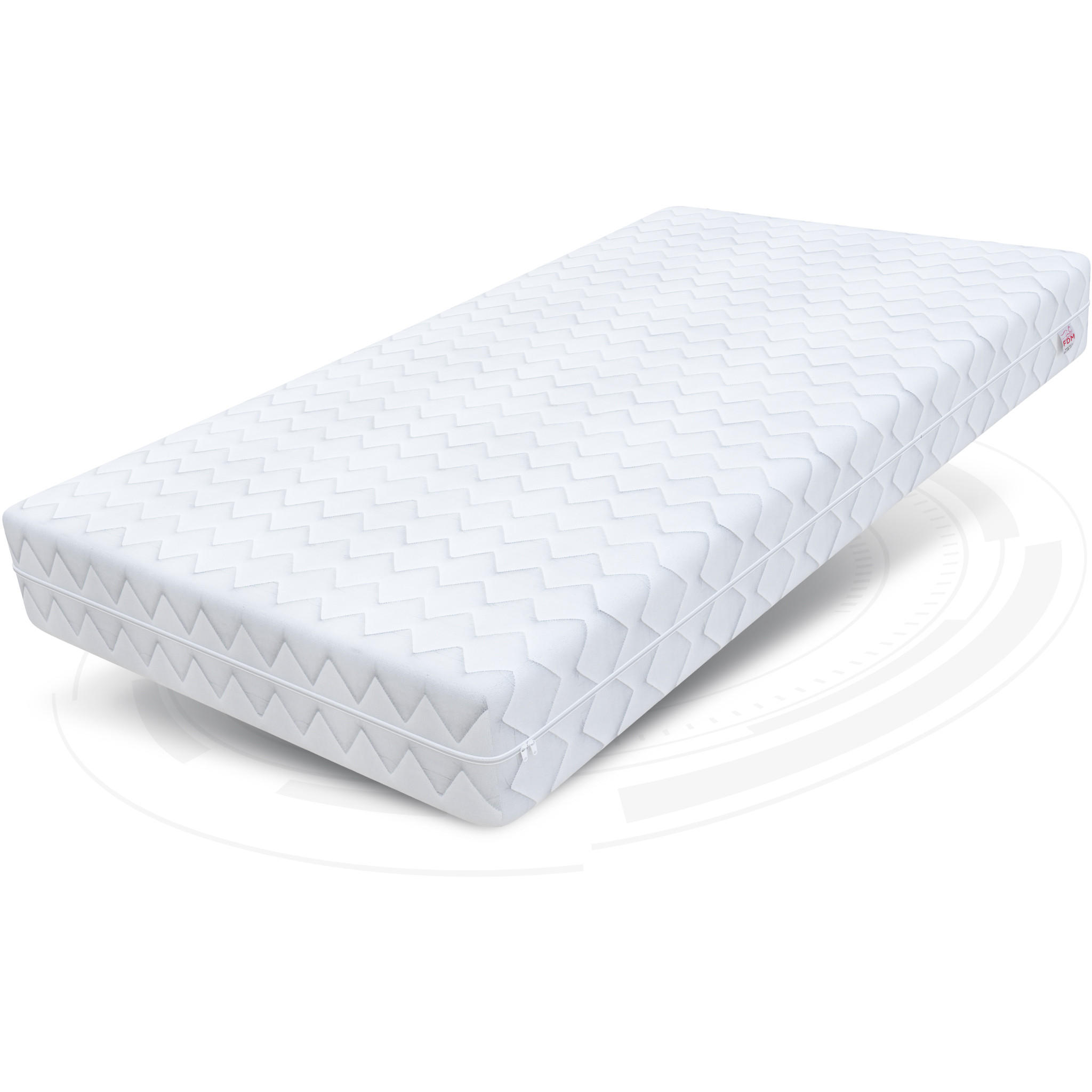 Thumbnail - FDM Komfortschaummatratze, Weiß, Textil, H4, Rechteckig, 140x200 cm, Oeko-Tex® Standard 100, Schlafzimmer, Matratzen Sho...