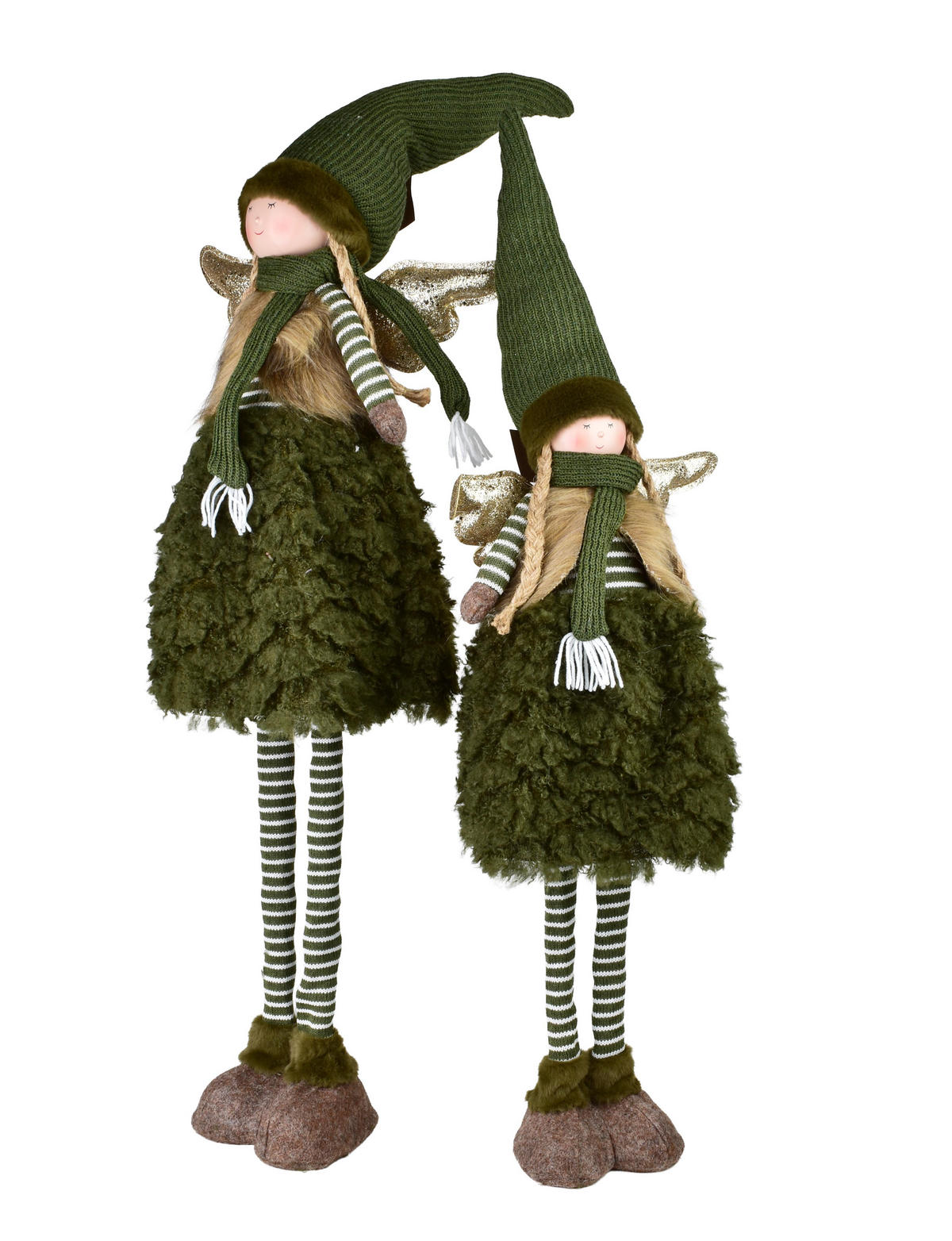 PLÜSCHFIGUR Santa Lila Grün - Grün, Textil (20/80/25cm) - Mondex