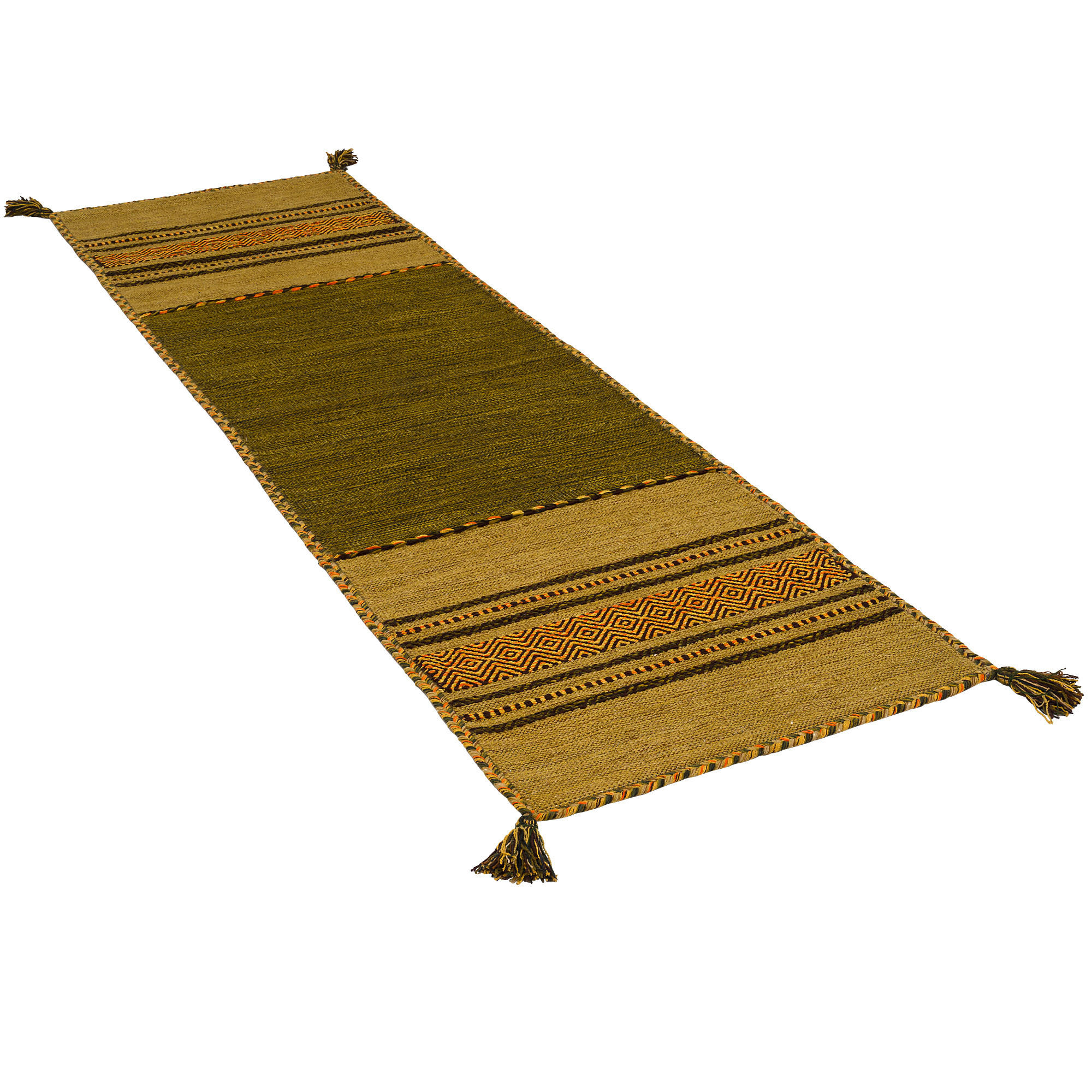 Thumbnail - Pergamon Läufer, Grün, Textil, 70x250 cm, Teppiche & Böden, Teppiche, Teppichläufer