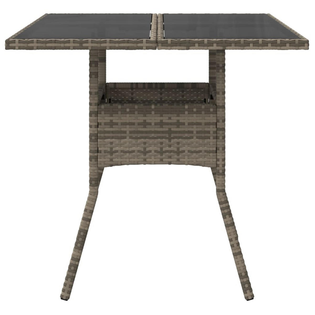 GARTENTISCH Tischwald 80/75/80 cm - Grau, Naturmaterialien (80/80/75cm) - ZMH