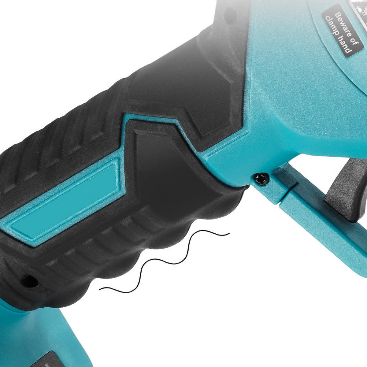 GARTENSCHERE - mit Digitalanzeige - 30 mm, 1 Batterie, 18 Volt - Blau, Metall (20/12/29cm)