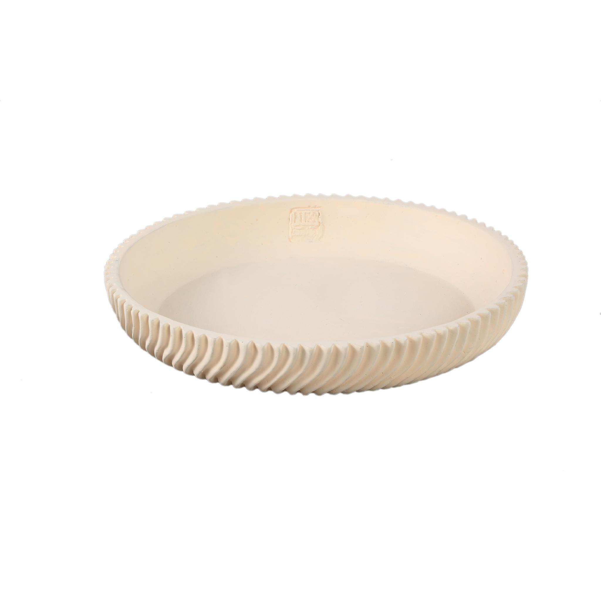 SCHALE Lianna Beige 35/35/6cm - Beige, Stein (6cm) - PTMD Collection