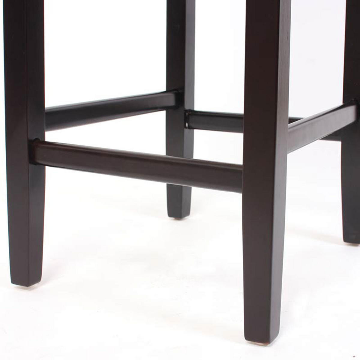 BARHOCKER 2er-Set gepolstert mit Lehne Kunstleder Sitzhöhe 74cm dunkle Füße Schwarz - Schwarz, Kunststoff (41/109/50cm) - PROREGAL