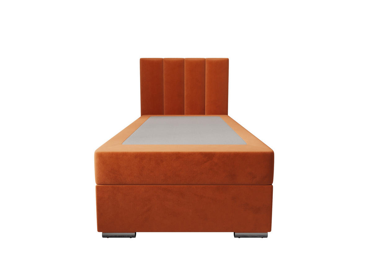 BOXBETT ZILANO 2 mit Matratze H3 und Topper 80x200 Itaka 1 - Braun, Holz/Textil (80/200cm) - Bedante