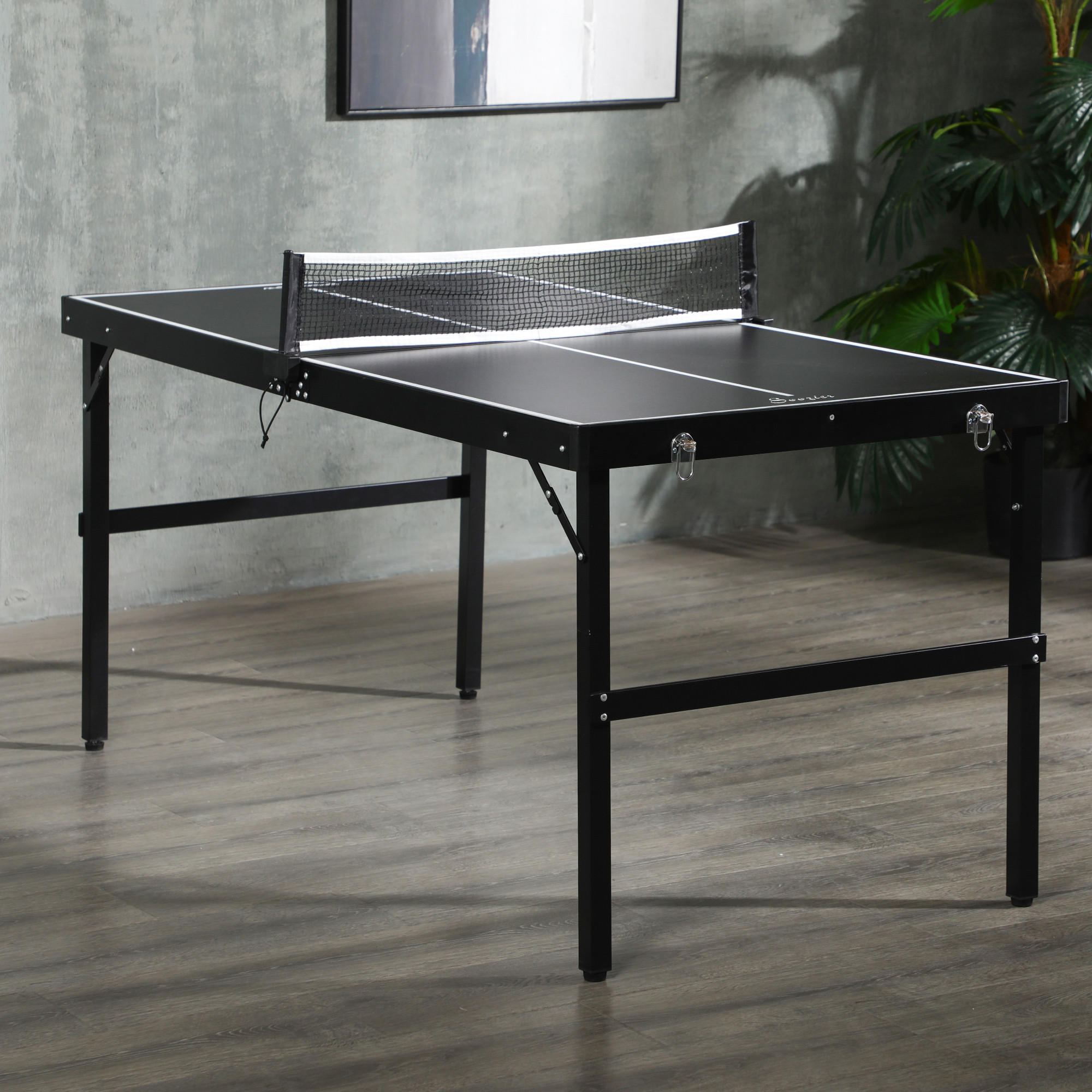 TISCHTENNISPLATTE - Schwarz, Metall (76/152cm) - SPORTNOW
