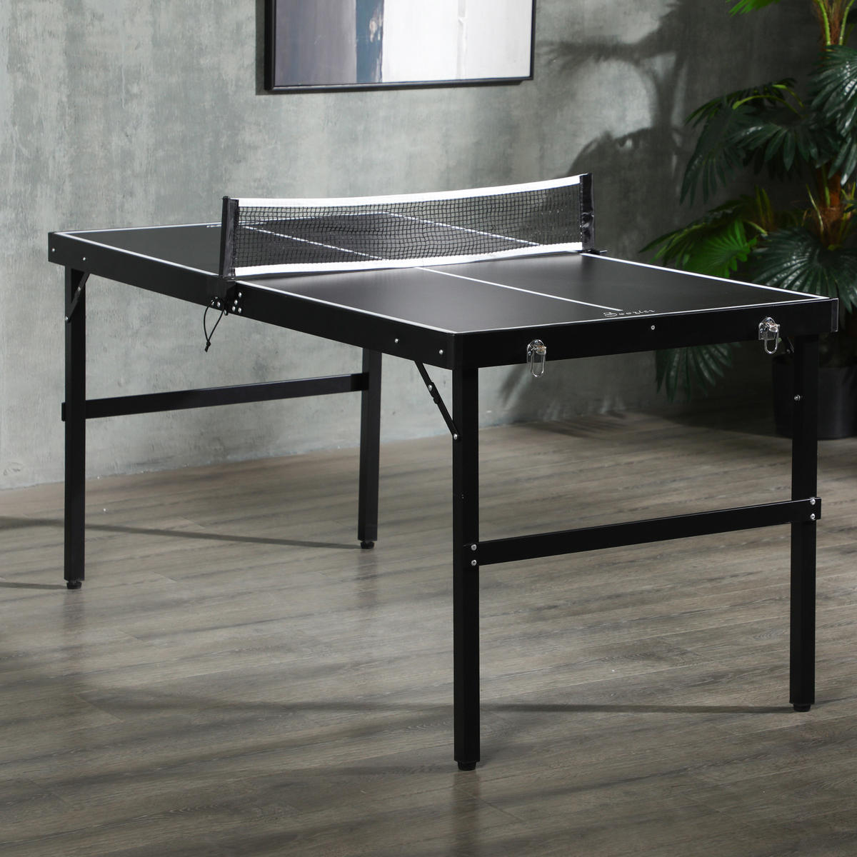TISCHTENNISPLATTE - Schwarz, Metall (76/152cm) - SPORTNOW