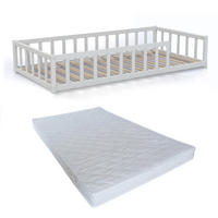 KINDERBETT NINO mit Matratze/ Kinderbett 90x190 - Weiß - Weiß, Holz (90/190cm) - Weber Industries