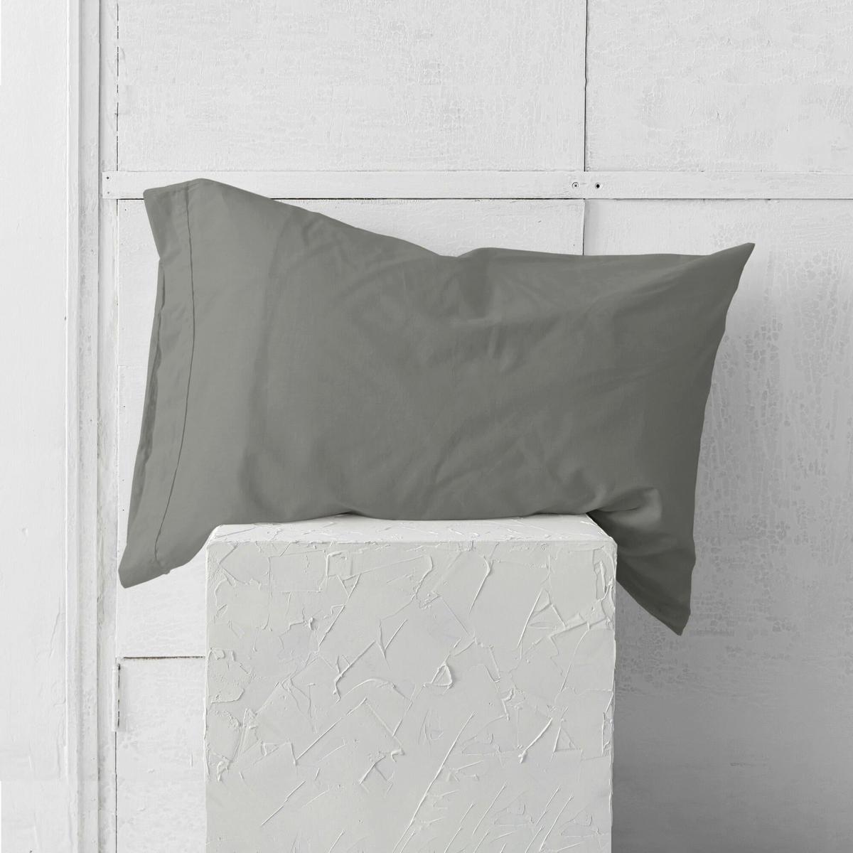 KISSENBEZUG basic 50x75 cm (x2) stein - Pinienfarben, Textil (50/75cm) - Happy Friday