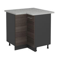 Anthrazit/Grau, Holzwerkstoff (75.6/81.6/60cm) - Vicco