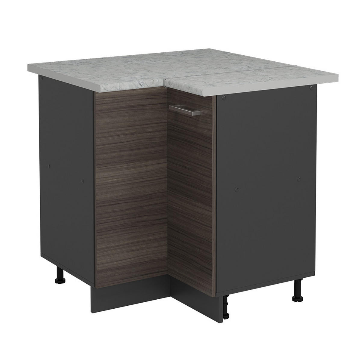 Anthrazit/Grau, Holzwerkstoff (75.6/81.6/60cm) - Vicco