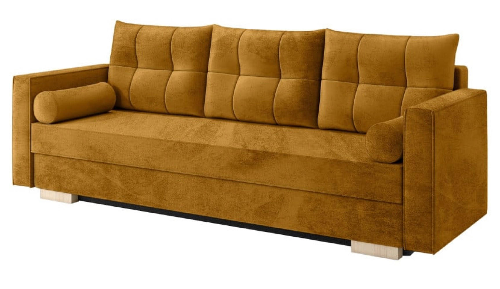 SOFA Senfgelb KAYA Dreisitzer - Gelb, Textil (217/92/85cm) - Sepro Meble