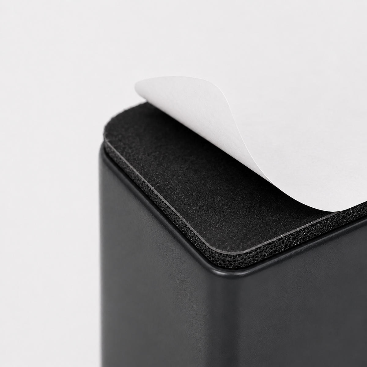 MÖBELERHÖHUNG Silber selbstklebend Filz - Schwarz, Textil/Metall (6/5/6cm) - Relaxdays