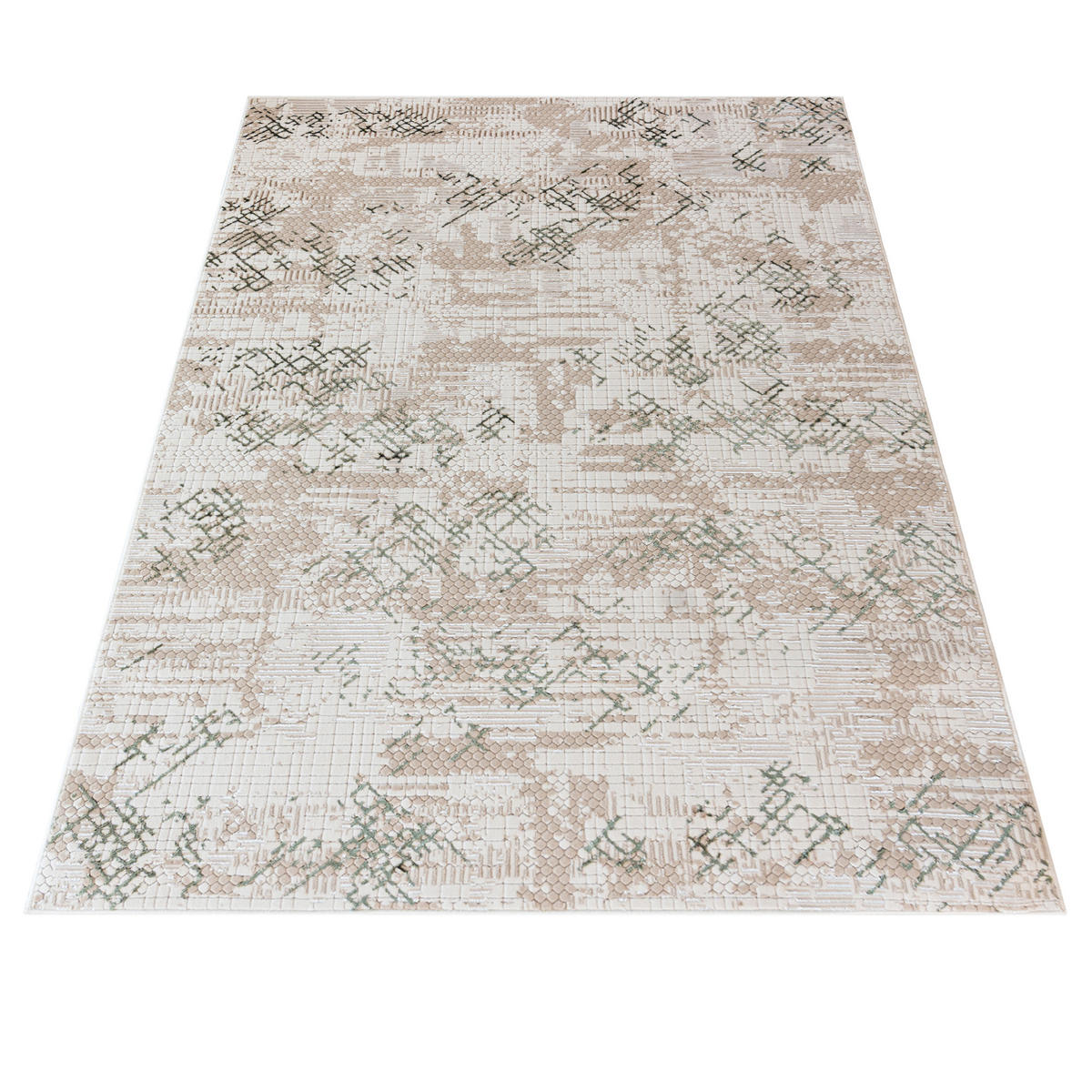 MAZOVIA TEPPICH UE68A - Beige, Braun - 140 x 200 cm - Beige/Braun, Textil (140/200cm) - Mazovia