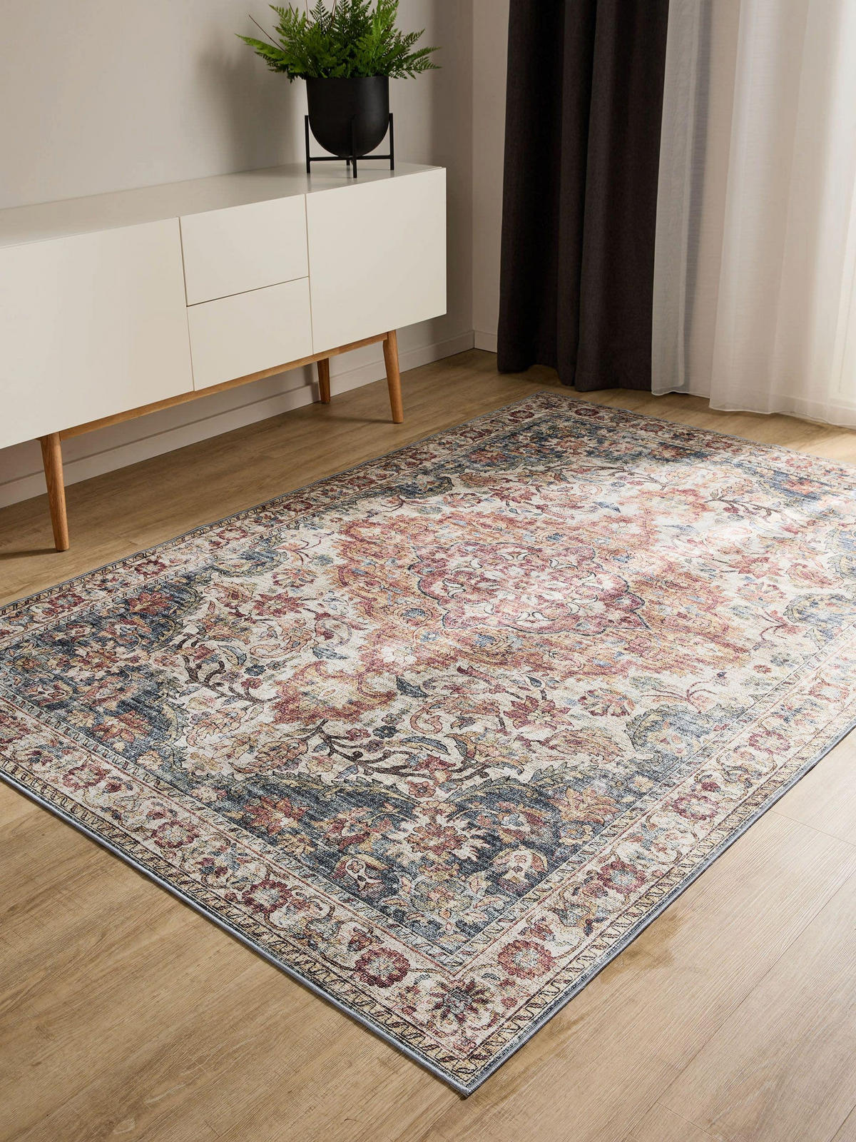 VINTAGE-TEPPICH George waschbar 240x340 cm - Multicolor, Kunststoff (240/340cm) - benuta