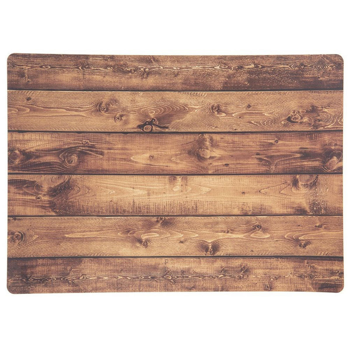 TISCHSET HOLZOPTIK, Kunststoff, braun, 43 x 30 cm - Braun, Kunststoff (1cm) - Orion 