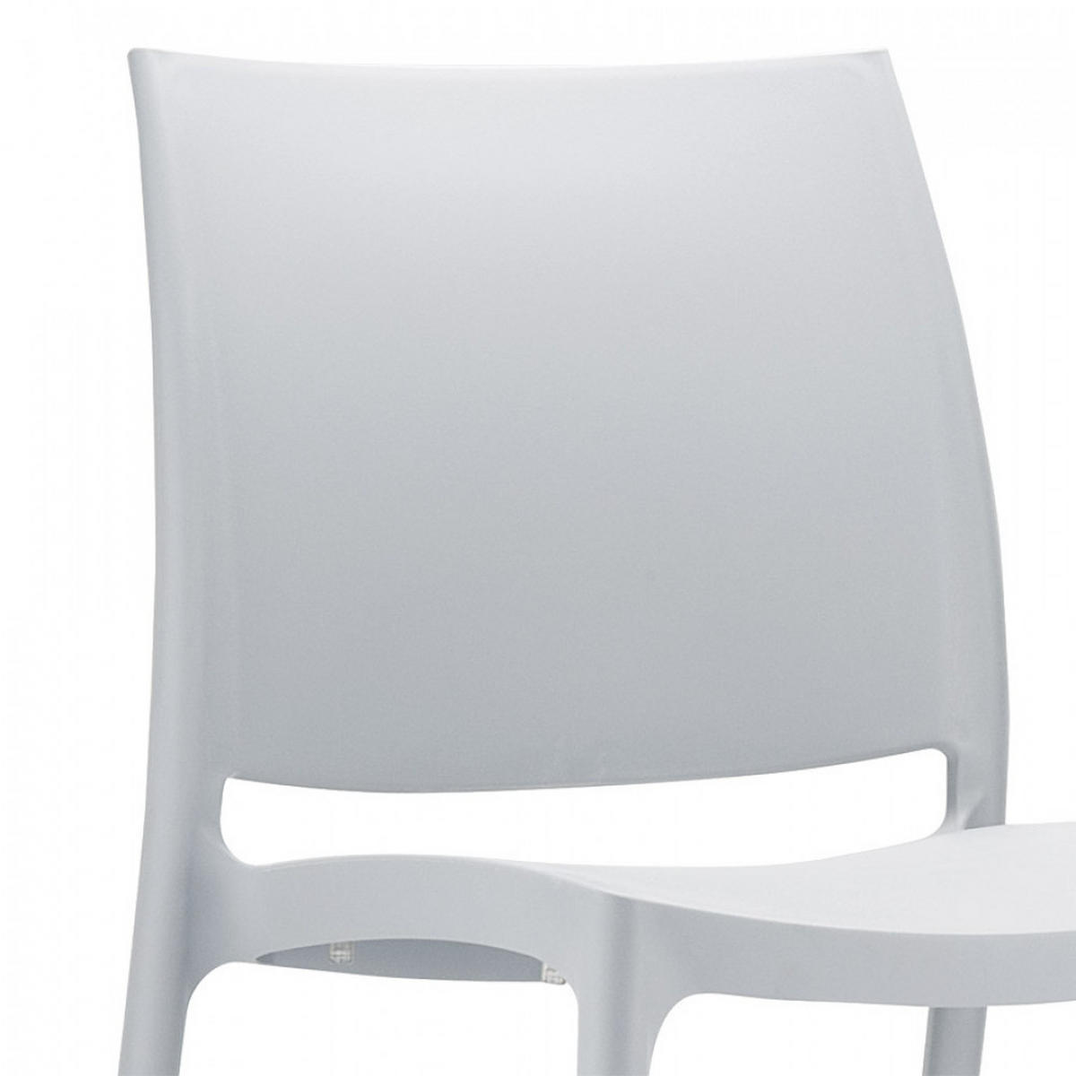 STUHL grau 45x82x53cm - Hellgrau/Grau, Kunststoff (45/82/53cm) - AlterEgo
