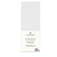 SPANNBETTLAKEN Premium Jersey Baumwolle - Weiß, Naturmaterialien (180/200cm) - DarBene